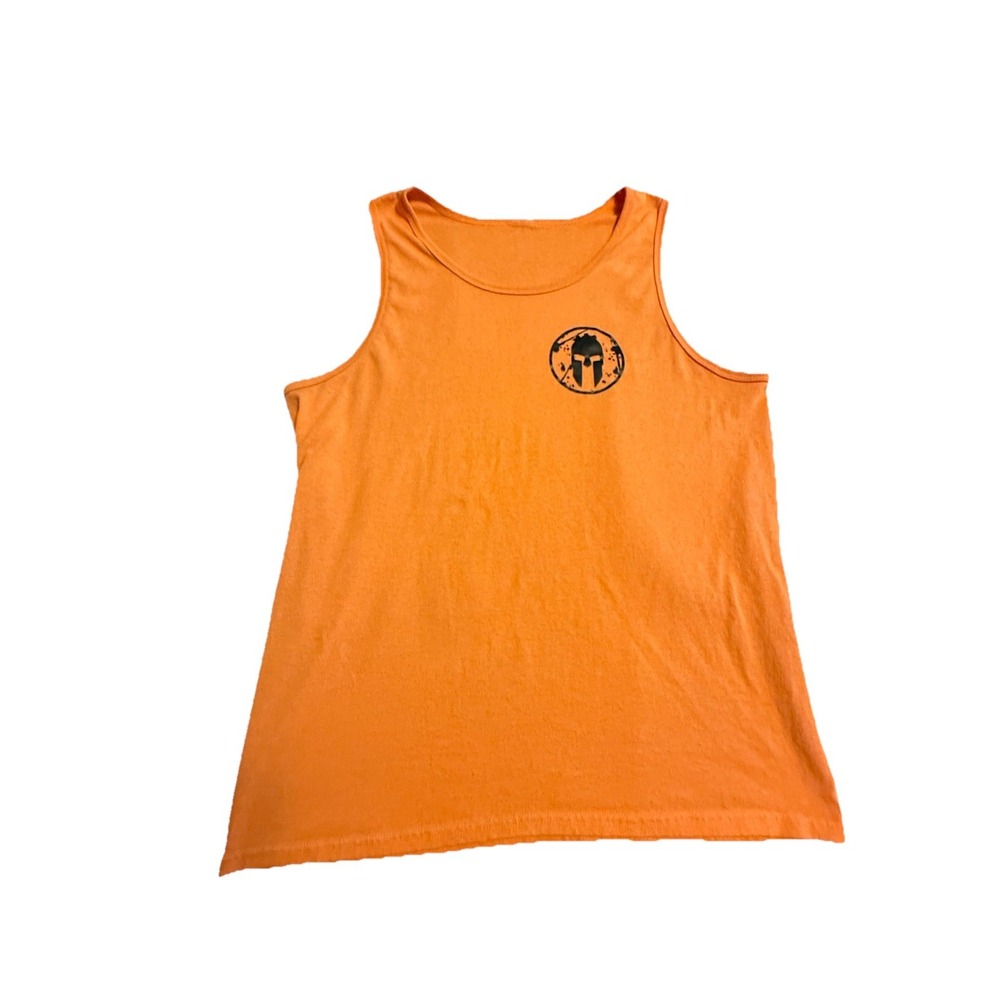 FarmFIT Tank Top Mens Size L Orange , Cotton, Stretch, Activewear Or Casual